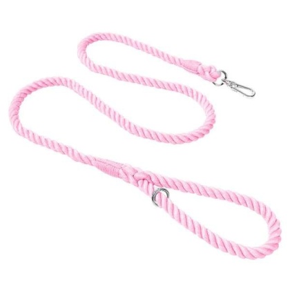 Pink - Rope Leash by Puppy Community
