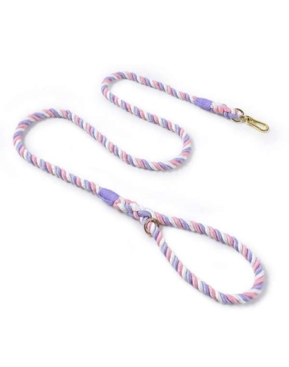 Purple Twist - Rope Leash by Puppy Community