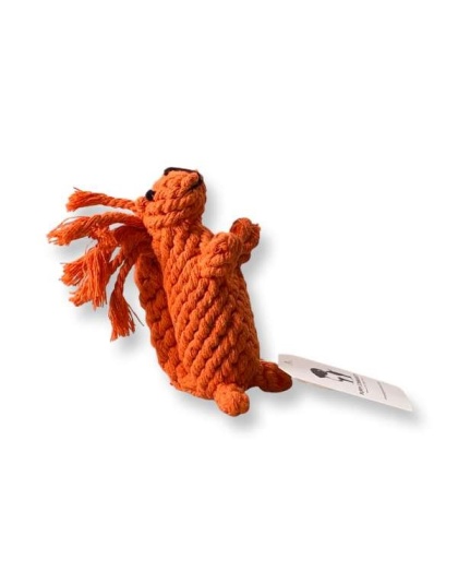 Squirrel Rope Dog Toy