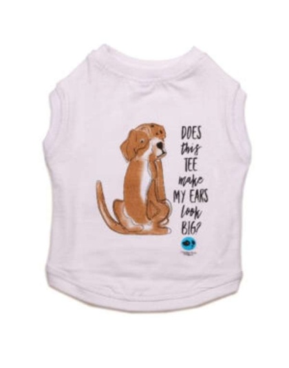 White - Does This Make My Ears Look Big Tee - X-Small