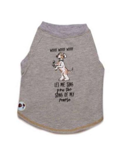 Grey - Let Me Sing the Song of My People Tee - X-Large