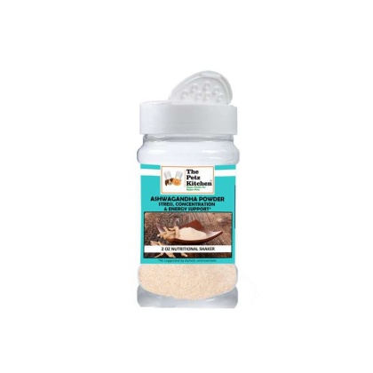 Ashwagandha Powder - Stress, Concentration & Energy Support*  The Petz Kitchen Dogs Cats - 2 Oz.