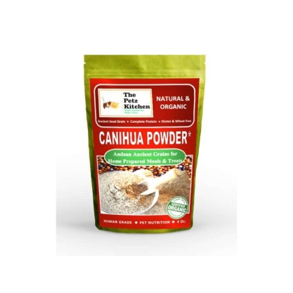 Canihua Flour - Organic Ancient Seed Grain - Complete Protein - Wheat & Gluten Free* The Petz Kitchen Dog & Cat Super Foods* - 4 Oz