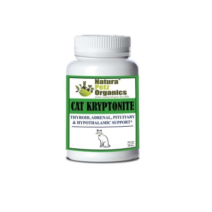 Dog And Cat Kryptonite Adrenal, Thyroid, Pituitary & Hypothalamic Support* - CAT/250 caps /  250 mg.