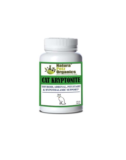 Dog And Cat Kryptonite Adrenal, Thyroid, Pituitary & Hypothalamic Support* - CAT/ 150 caps /  250 mg