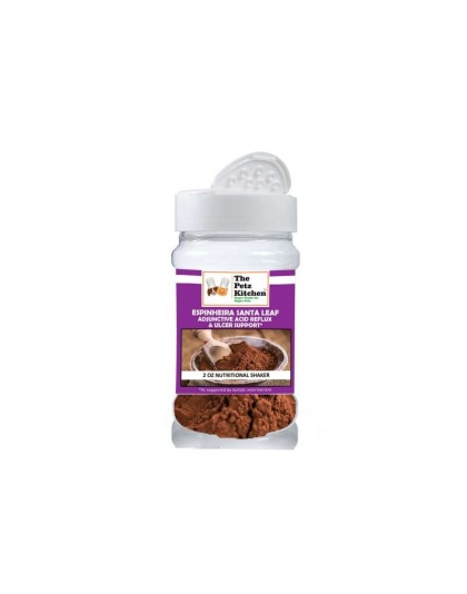 Espinheira Santa Leaf - Adjunctive Acid Reflux & Ulcer Support* The Petz Kitchen For Dogs And Cats* - 2 Oz. Shaker