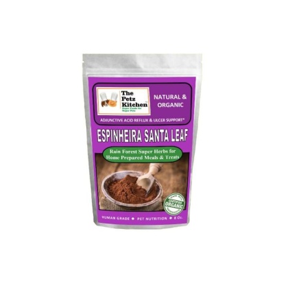 Espinheira Santa Leaf - Adjunctive Acid Reflux & Ulcer Support* The Petz Kitchen For Dogs And Cats* - 8 Oz. Bag