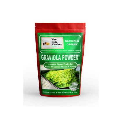 Graviola Leaf & Stem Powder - Infection, Adjunctive Tissue & Cellular Support* - The Petz Kitchen - Organic Human Grade Ingredients For Home Prepared Meals & Treats - 8 Oz