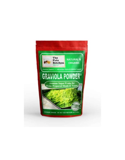 Graviola Leaf & Stem Powder - Infection, Adjunctive Tissue & Cellular Support* - The Petz Kitchen - Organic Human Grade Ingredients For Home Prepared Meals & Treats - 8 Oz