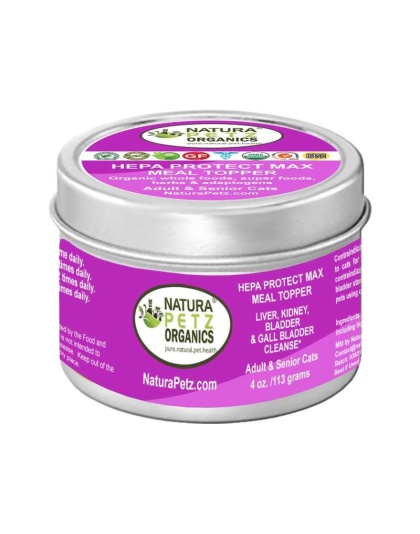 Hepa Protect Max Meal Topper - Liver, Kidney, Bladder & Gall Bladder Support & Cleanse* - 4 Oz. Cat