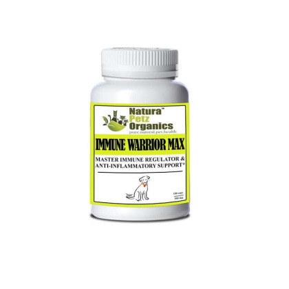 Immune Warrior Max Master Blend Capsules* Immune Regulator & Anti-Inflammatory Support* For  Dogs & Cats - DOG 500 mg. - 150 caps