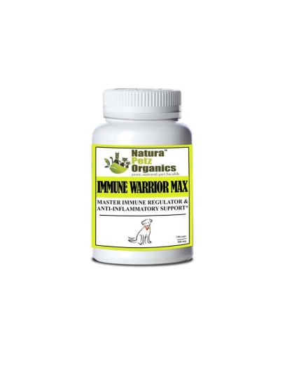 Immune Warrior Max Master Blend Capsules* Immune Regulator & Anti-Inflammatory Support* For  Dogs & Cats - DOG 500 mg. - 150 caps