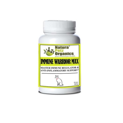 Immune Warrior Max Master Blend Capsules* Immune Regulator & Anti-Inflammatory Support* For  Dogs & Cats - CAT 250 mg. - 150 caps