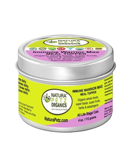 Immune Warrior Max Meal Topper* Master Blend Immune Regulator & Anti-Inflammatory Support* For  Dogs & Cats - 2 oz/Cat