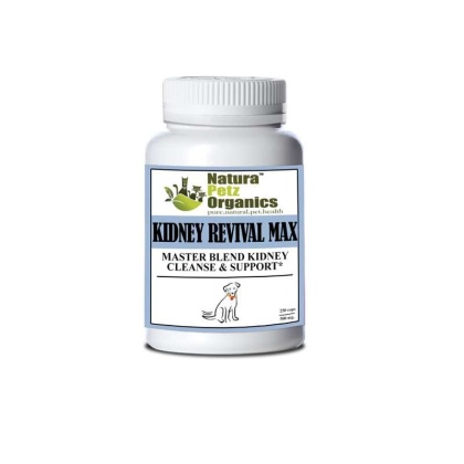 Kidney Revival Max Master Blend Kidney Cleanse & Support Capsules* Adult & Senior Dogs - DOG 250 Caps - 500 mg.