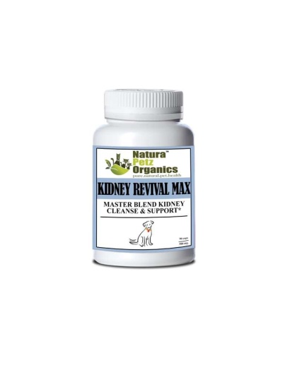 Kidney Revival Max Master Blend Kidney Cleanse & Support Capsules* Adult & Senior Dogs - DOG 90 Caps - 500 mg.