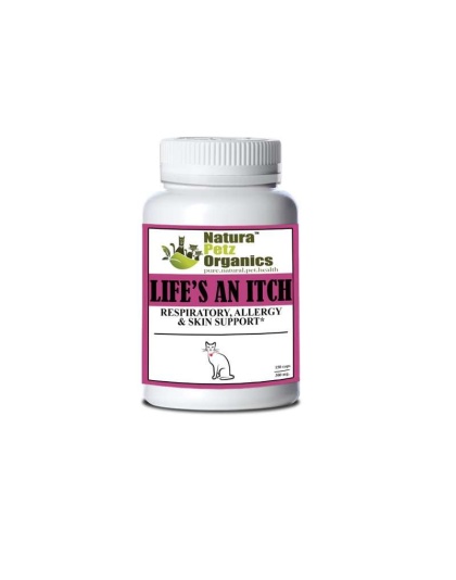 Life'S An Itch Capsules - Respiratory, Allergy & Skin Support* Capsules For Dogs & Cats* - Cat 150 capsules - 300 mg Turkey Flavor