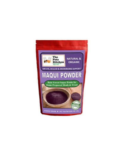 Maqui Berry Powder - Dry Eye Ocular & Microbiome Support* Organic The Petz Kitchen Dog & Cat Holistic Super Foods* - 4 Oz