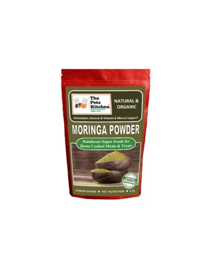 Moringa Leaf Powder Organic Antioxidant Vitamin & Mineral Support* The Petz Kitchen Super Foods - 8 Oz Bag