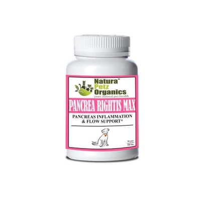 Pancrea Rightis Max Support* Capsules Pancreas Inflammation & Flow Support Dogs Cats* - DOG - 90 caps / 500 mg