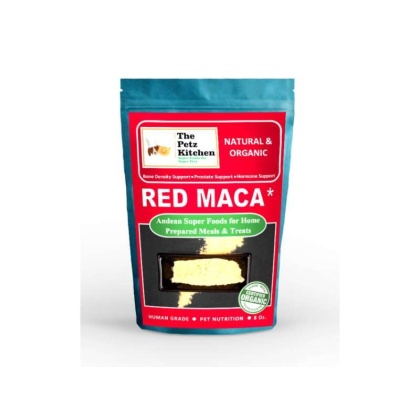 Red Maca - Bone Prostate & Hormone Support* The Petz Kitchen - Organic & Human Grade Ingredients For Home Prepared Meals & Treats - 8 Oz.