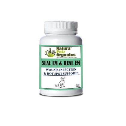 Seal Em & Heal Em Capsules Dog Cat & Small Animal*  Wound, Infection & Hot Spot Support* - DOG/ 150 caps /  450 mg
