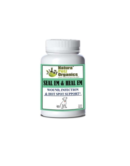 Seal Em & Heal Em Capsules Dog Cat & Small Animal*  Wound, Infection & Hot Spot Support* - DOG/ 90 caps / 450 mg