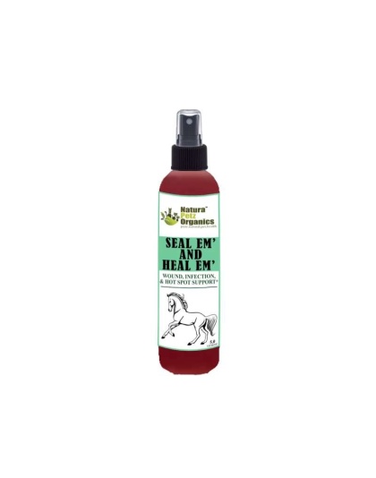 Seal Em And Seal Em Horse Spray Tincture - Wound, Infection Ulcer Bite Bleeding & Hot Spot Support* - HORSE - 4 fl. oz