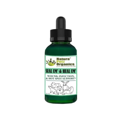 Seal Em And Seal Em Tincture - Wound, Infection, Cut & Hot Spot Support* - Small Animals / 1 fl. oz