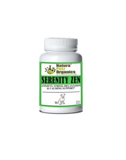 Serenity Zen - Anxiety, Stress, Relaxation & Multi-Systems Calming Support Dogs & Cats* - DOG / 150 caps / 615 mg / Size 1