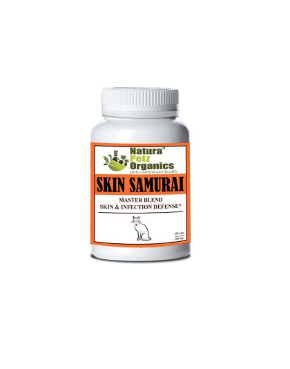 Skin Samurai Max - Master Blend Skin, Coat & Infection Defense For Dogs & Cats* - Cat  90 caps / 250 mg.