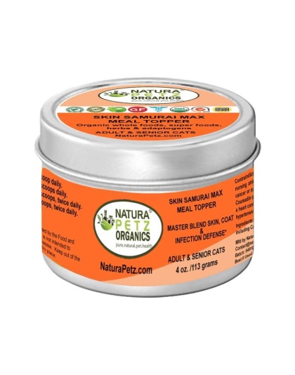 Skin Samurai Max Meal Topper - Master Blend Skin, Coat & Infection Defense For Dogs & Cats* - 4 Oz. Cat