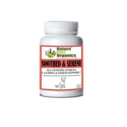 Soothed & Serene - All Systems Anxiety, Calming & Stress Support* Dogs & Catss & Cats* - DOG/ 150 caps / 500 mg /Size 1