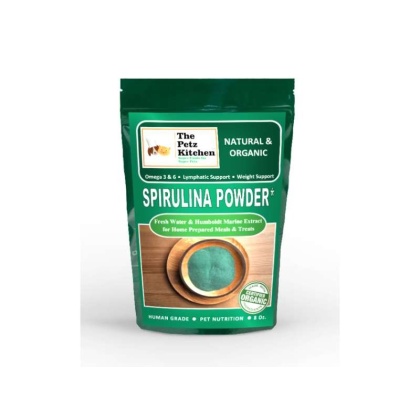 Spirulina* Omega 3 & 6 Lymphatic, Weight & Probiotic Immune Support* The Petz Kitchen - 8 Oz.