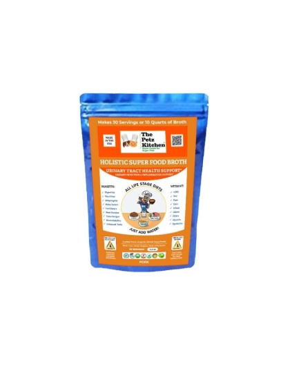 Super Food Broth Urinary Tract Health Support* The Petz Kitchen Dogs Cats - 4.5 Oz.