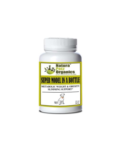 Super Model In A Bottle - Metabolic Weight & Obesity Slimming Support* Adult & Senior Pets* - DOG / 250 caps / 500 mg