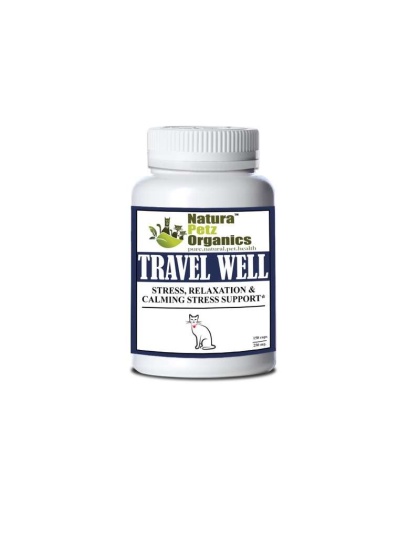Travel Well - Stress, Relaxation & Calming Stress Support* For Dogs And Cats On The Go* - Cat / 150 caps/ 250 mg/ Size 3