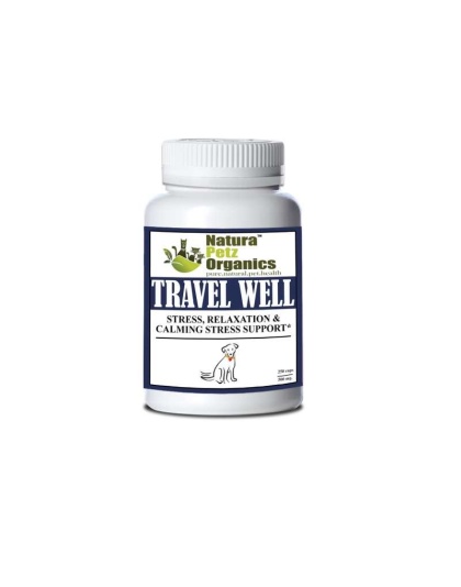 Travel Well - Stress, Relaxation & Calming Stress Support* For Dogs And Cats On The Go* - Dog / 250 caps / 500 mg/ Size 1