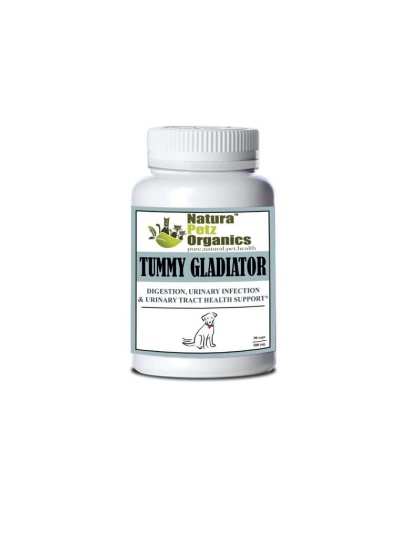 Tummy Gladiator - Digestion, Adjunctive Reflux & Urinary Tract Support* - Dog / 150 caps / 500 mg/Size 1