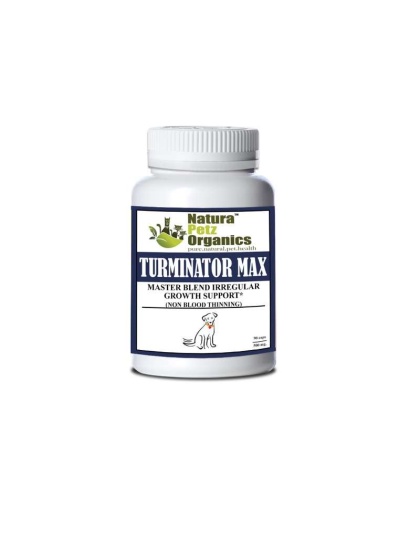 Turminator Max* Master Blend Irregular Growth Support (Non Blood Thinning) For Dogs & Cats* - DOGS 90 caps - 500 mg. Siz 1 Cap /