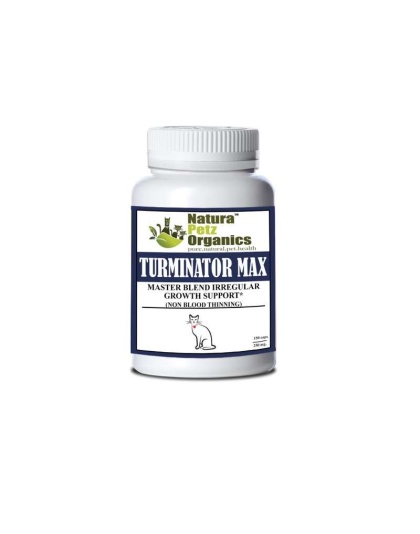 Turminator Max* Master Blend Irregular Growth Support (Non Blood Thinning) For Dogs & Cats* - CATS 150 caps - 250 mg. Siz 3 Cap /