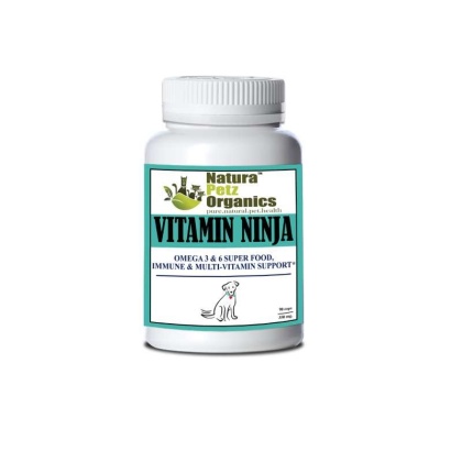 Vitamin Ninja - Omega 3 & 6 Super Food, Immune & Multi-Vitamin Support* - Dog / 250 caps / 500 mg/ Size 1