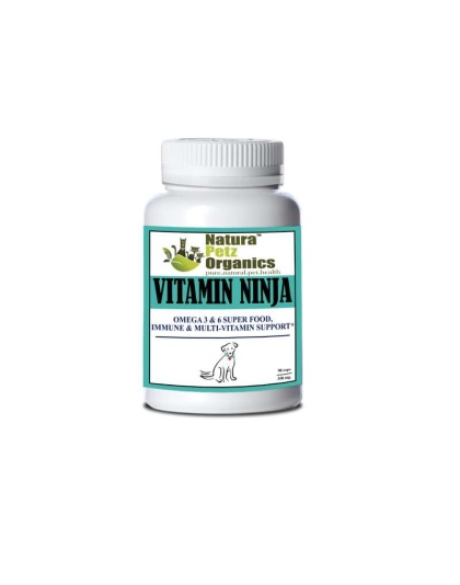 Vitamin Ninja - Omega 3 & 6 Super Food, Immune & Multi-Vitamin Support* - Dog / 250 caps / 500 mg/ Size 1