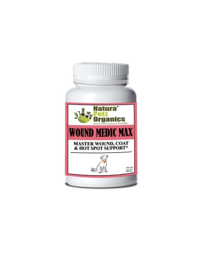 Wound Medic Max Caps* Master Wound, Skin & Coat Support For Dogs & Cats* - DOG 150 caps - 500 mg