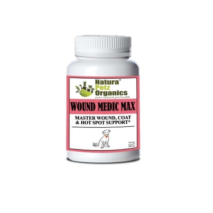 Wound Medic Max Caps* Master Wound, Skin & Coat Support For Dogs & Cats* - DOG 90 caps - 500 mg