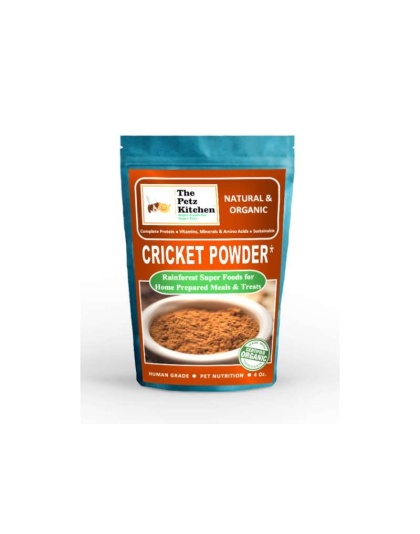 Cricket Flour Omega 3 & 6 Complete Protein* Eco-Conscious Usda Organic Cricket Flour* The Petz Kitchen - Organic & Human Grade Ingredients For Home Prepared Meals & Treats - 4 Oz/ Bag