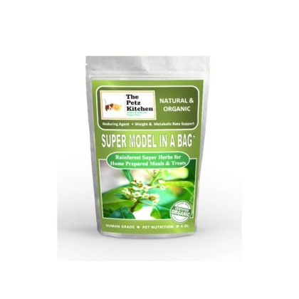 Super Model In A Bottle Weight Support* The Petz Kitchen - Organic & Human Grade Ingredients For Home Prepared Meals & Treats - 4 Oz/ Bag