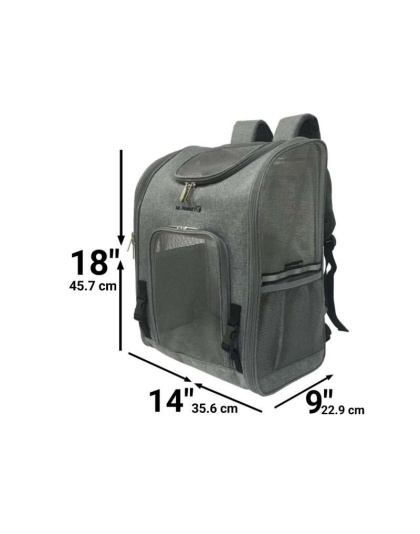 Mr. Peanut's Aspen Series Airline Capable Backpack Pet Carrier - 18 in Hx14 in Wx9 in D