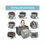 Platinum Gray - Mr. Peanut's Gold Series Standard Size Expandable Pet Carrier - 18 in L x 10.5 in W x 11 in H