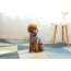 Gray With Regal Blue Fringe - Mr. Peanut's Knitted Acrylic Dog Sweaters - Small